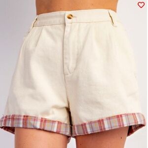 NWT EASEL Twill Shorts - khaki color